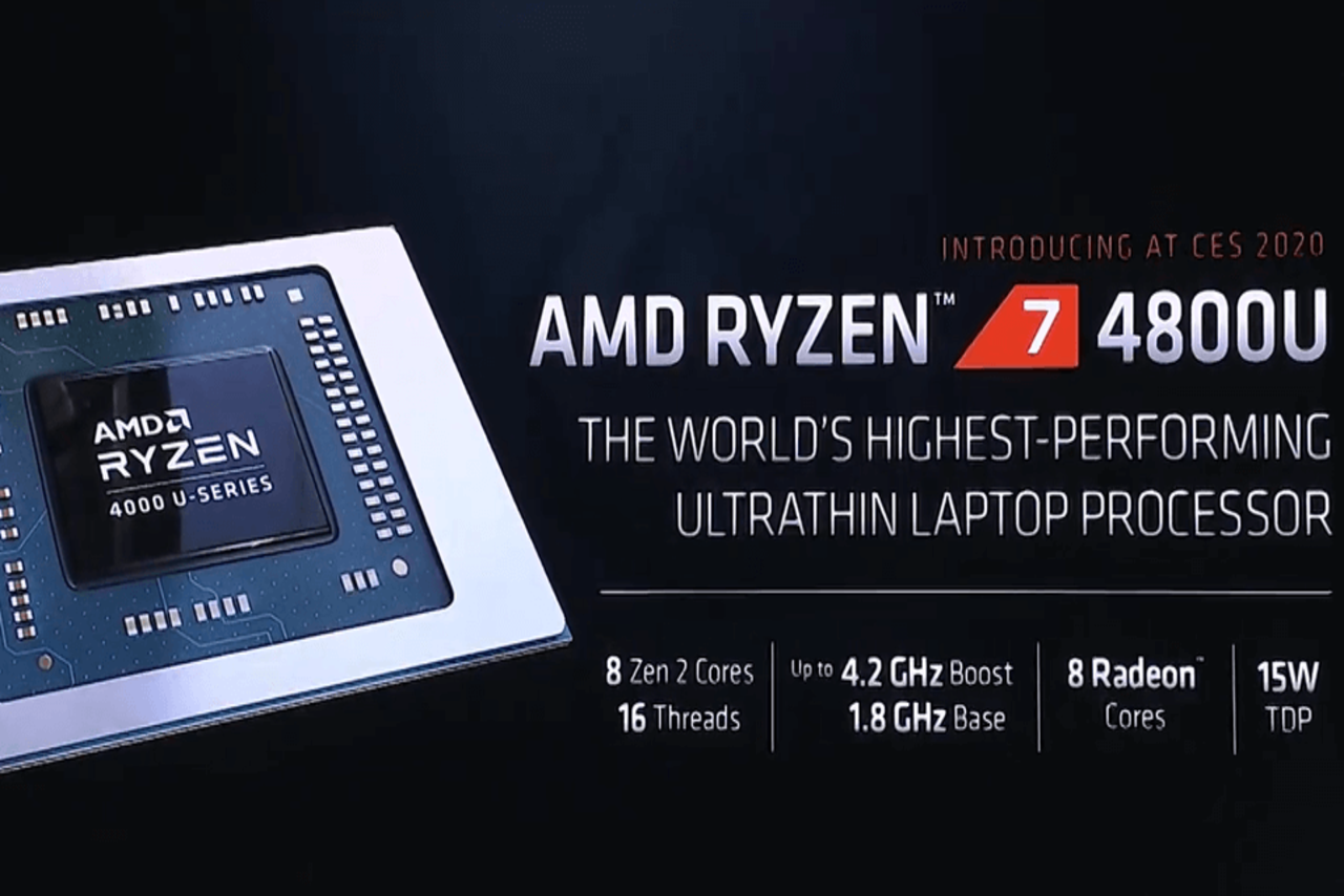 پردازنده Ryzen 7 4800U، اینتل را به‌ شدت نگران کرده است