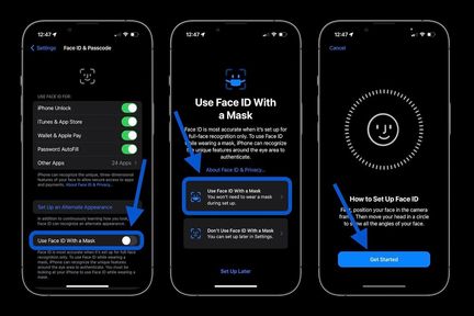 آپدیت iOS 15.4 با قابلیت باز کردن فیس آیدی با ماسک هفته آینده منتشر می‌شود